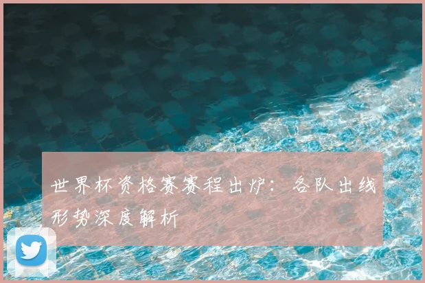 世界杯资格赛赛程出炉：各队出线形势深度解析