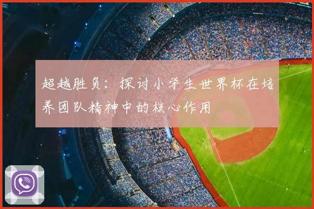 超越胜负：探讨小学生世界杯在培养团队精神中的核心作用
