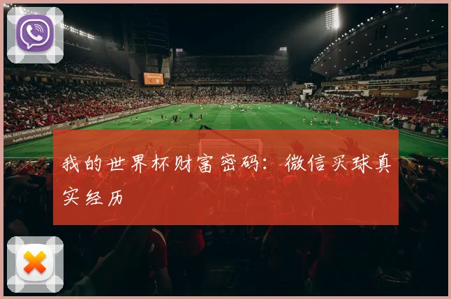 我的世界杯财富密码：微信买球真实经历